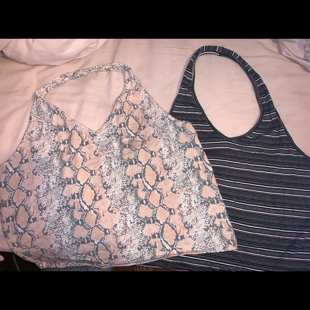 American eagle halter crop tops!